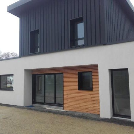 Maison Bois Bardage Bois Parement Pierre Zinc Trespa ou Bac Acier